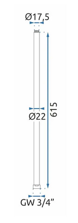 Prodloužení zlaté baterie Rea 615mm REA-K6651
