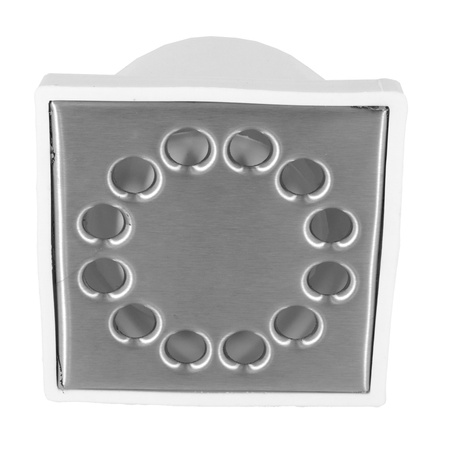 DES kanalizační rošt fi 50 10x10 spodní kovový bílý 01.016.001