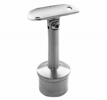 Podpěra zábradlí 42,4 mm pro sloupek 42,4 x 2 mm, nastavitelná AISI 304 leštěná