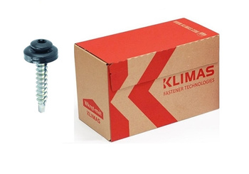 Screw-Met samovrtný šroub s EPDM podložkou pro připevnění plechů k dřevěným podkladům, 250 kusů WDD-48035-7024