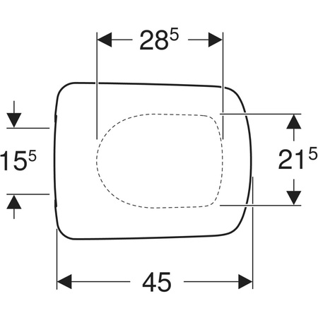 WC sedátko Geberit Geberit Selnova Square 502.896.00.1