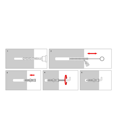 Wkręt-Met rozšiřovací zástrčka s přímým háčkem 12x60mm PX-12